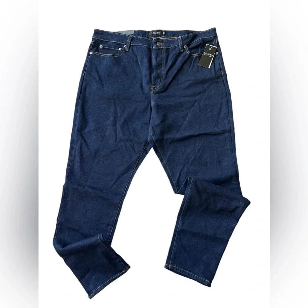 NWT Ralph Lauren High Rise Skinny Ankle Jeans 18